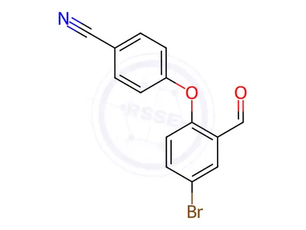 Chemical structure of 4-(4-Bromo-2-formylphenoxy)-benzonitrile