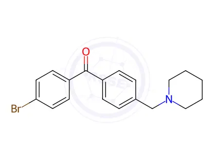 Chemical structure of (4-Bromophenyl)(4-(piperidin-1-ylmethyl)phenyl)methanone