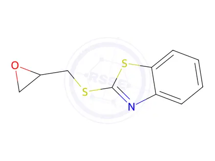 Chemical structure of Benzothiazole, 2-[(oxiranylmethyl)thio]-(9CI)