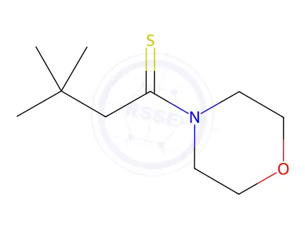 Chemical structure of Morpholine, 4-(3,3-dimethylthiobutyryl)-(8CI)