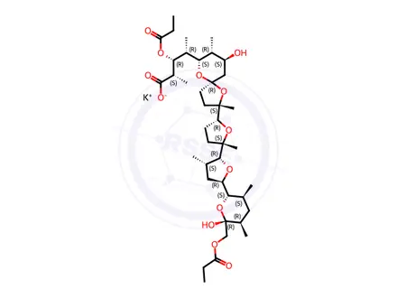 Chemical structure of Laidlomycin Propionate Potassium