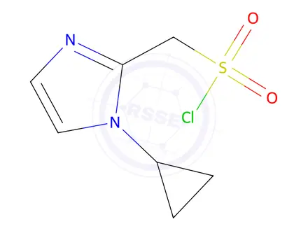 Chemical structure of (1-Cyclopropyl-1h-imidazol-2-yl)methanesulfonyl chloride
