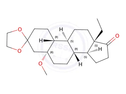 Chemical structure of Levonorgestrel Impurity 51