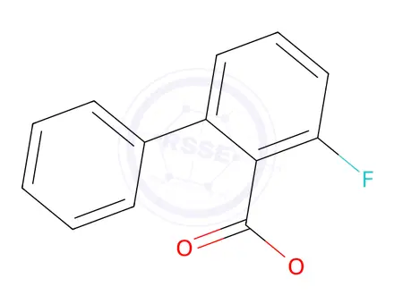 Chemical structure of methyl 3-fluoro-[1,1'-biphenyl]-2-carboxylate