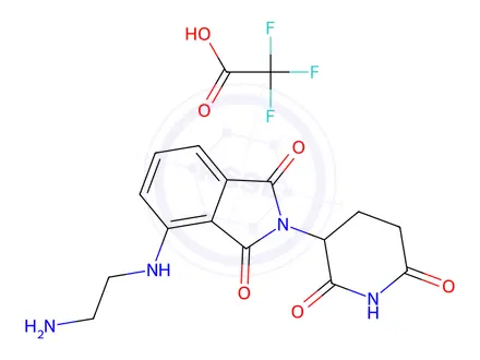 Chemical structure of Pomalidomide-C2-amine TFA