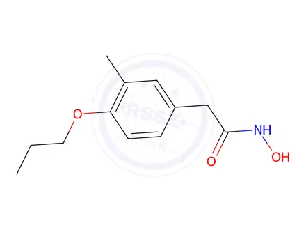 Chemical structure of 2-(4-Propoxy-3-methylphenyl)acetohydroxamic acid