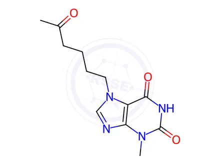 Chemical structure of Pentoxifylline Impurity 69
