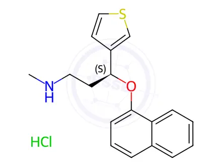 Chemical structure of rac-Duloxetine EP Impurity F HCl