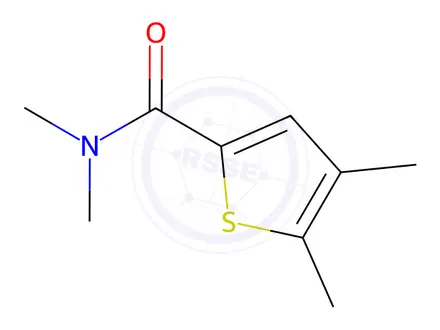 Chemical structure of N,N,4,5-Tetramethyl-2-thiophenecarboxamide