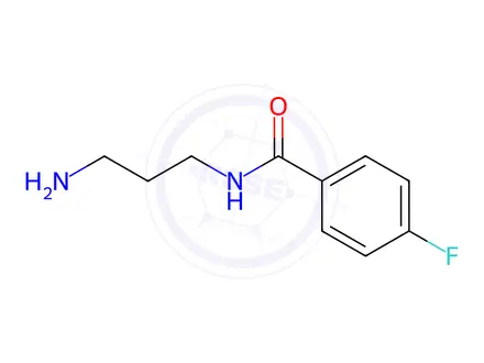 Chemical structure of N-(3-Aminopropyl)-4-fluorobenzamide