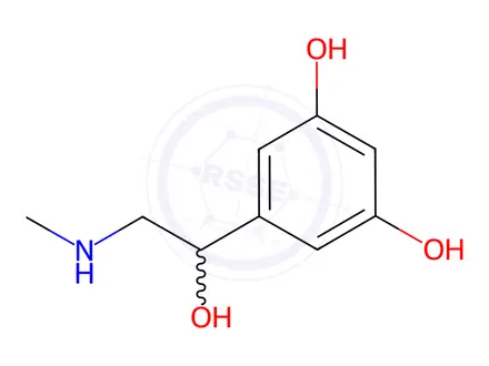 Chemical structure of 5-(1-hydroxy-2-(methylamino)ethyl)benzene-1,3-diol
