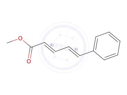 Chemical structure of (2E,4E)-5-PHENYL-PENTA-2,4-DIENOIC ACID METHYL ESTER