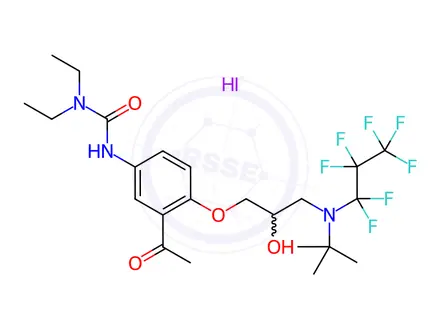 Chemical structure of celiprolol FD