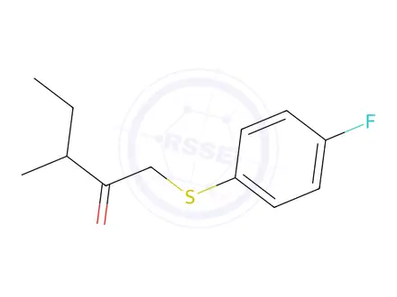 Chemical structure of 1-((4-Fluorophenyl)thio)-3-methylpentan-2-one