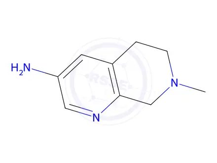 Chemical structure of 7-Methyl-5,6,7,8-tetrahydro-1,7-naphthyridin-3-amine