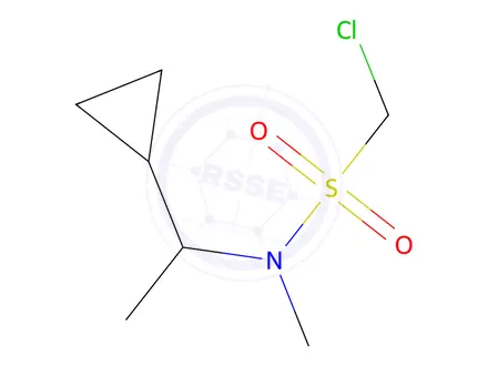 Chemical structure of 1-Chloro-n-(1-cyclopropylethyl)-n-methylmethanesulfonamide