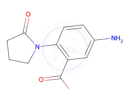 Chemical structure of 5-Amino-2-(2-oxopyrrolidin-1-yl)benzoic acid