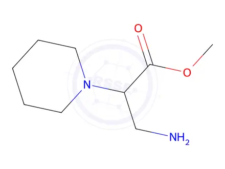 Chemical structure of Methyl 3-amino-2-(piperidin-1-yl)propanoate