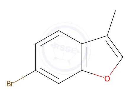 Chemical structure of 6-bromo-3-methylbenzofuran