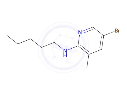 Chemical structure of 5-(5-Bromo-3-methylpyridin-2-yl)pentan-1-amine