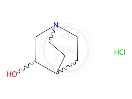 Chemical structure of 3-Quinuclidinol Hydrochloride
