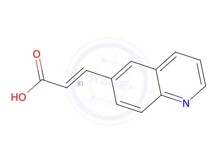 Chemical structure of (2e)-3-(Quinolin-6-yl)prop-2-enoic acid