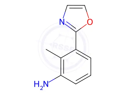 Chemical structure of 2-methyl-3-(1,3-oxazol-2-yl)aniline dihydrochloride