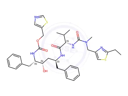 Chemical structure of Ritonavir EP Impurity I
