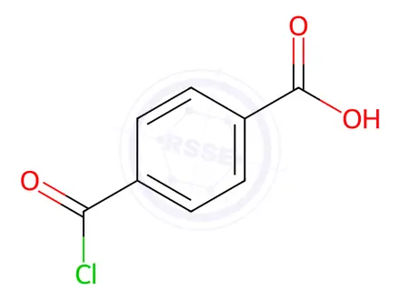 Chemical structure of 4-(Chlorocarbonyl)Benzoic Acid