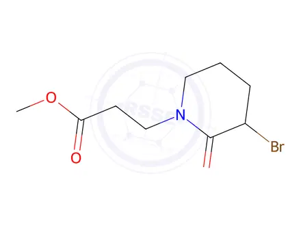 Chemical structure of methyl 3-(3-bromo-2-oxopiperidin-1-yl)propanoate