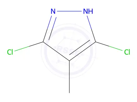 Chemical structure of 1H-Pyrazole,3,5-dichloro-4-methyl-(9CI)
