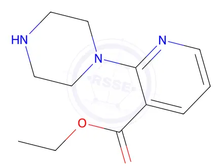 Chemical structure of Ethyl 2-(1-piperazinyl)pyridine-3-carboxylate