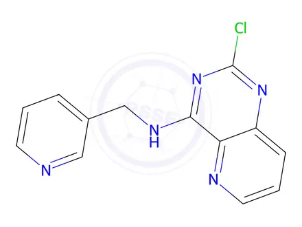 Chemical structure of 2-Chloro-N-(pyridin-3-ylmethyl)pyrido[3,2-d]pyrimidin-4-amine