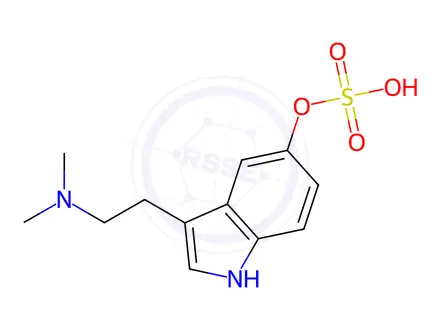Chemical structure of Bufotenine Sulfate