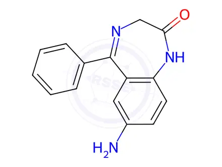 Chemical structure of 7-Amino Nitrazepam