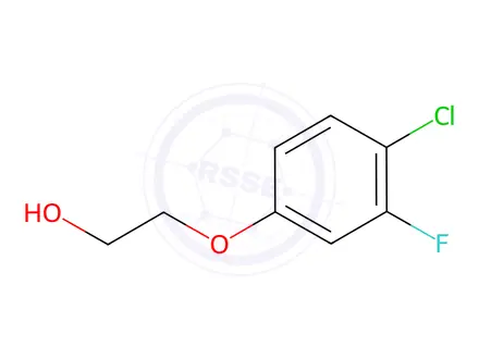 Chemical structure of Ethanol, 2-(4-chloro-3-fluorophenoxy)-