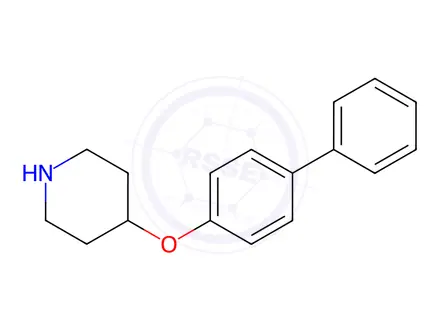 Chemical structure of 4-([1,1'-Biphenyl]-4-yloxy)piperidine