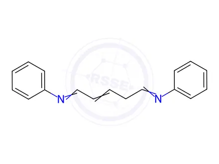 Chemical structure of N1,N5-diphenylpent-2-ene-1,5-diimine