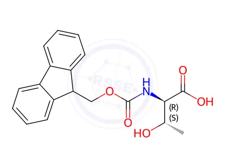 Chemical structure of Fmoc-D-Thr-OH