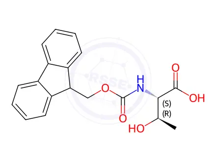 Chemical structure of Fmoc-Thr-OH