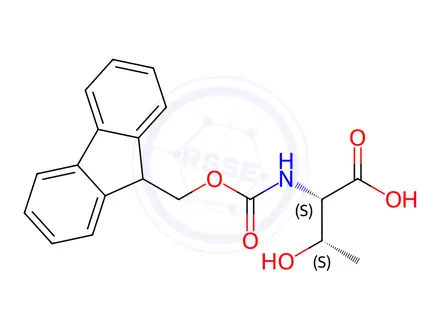 Chemical structure of Fmoc-allo-Thr-OH