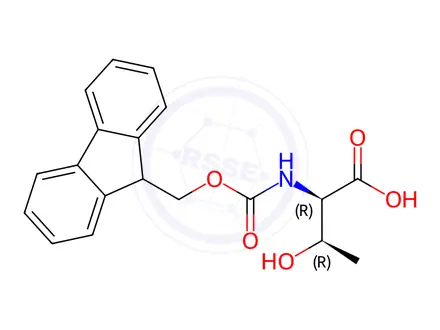 Chemical structure of Fmoc-D-allo-Thr-OH