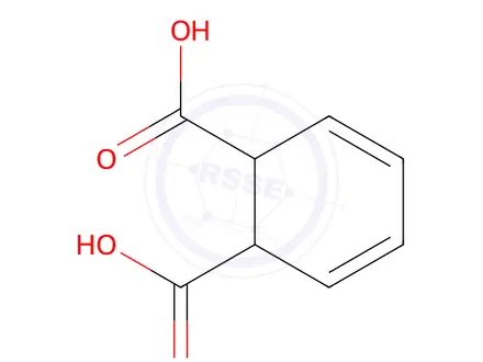 Chemical structure of Cyclohexa-3,5-diene-1,2-dicarboxylic acid