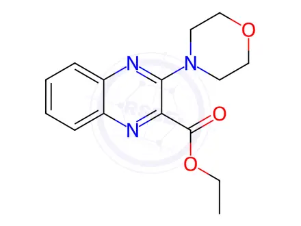 Chemical structure of Ethyl 3-morpholin-4-ylquinoxaline-2-carboxylate