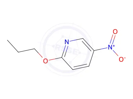 Chemical structure of 5-nitro-2-propoxy-pyridine