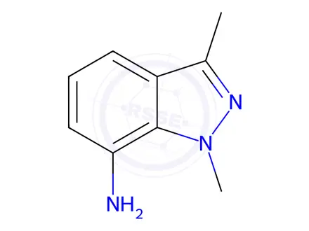 Chemical structure of 1,3-Dimethyl-1H-indazol-7-amine