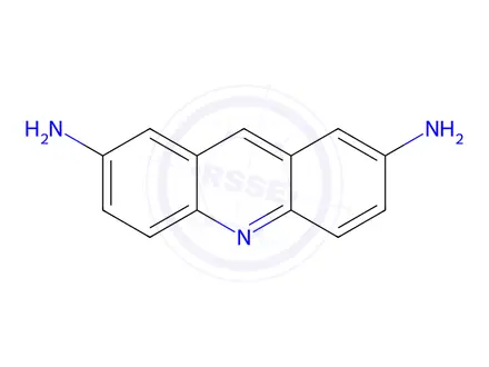 Chemical structure of 2,7-Acridinediamine(9CI)