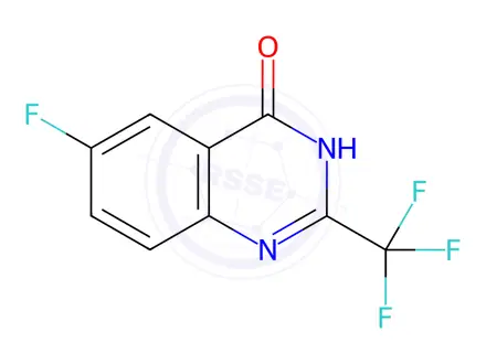 Chemical structure of 6-fluoro-2-trifluoroMethyl-3H-quinazolin-4-one
