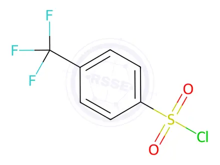 Chemical structure of 4-(Trifluoromethyl)benzenesulfonyl Chloride