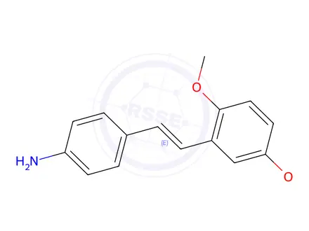 Chemical structure of 25DIMETHOXY4AMINOSTILBENE